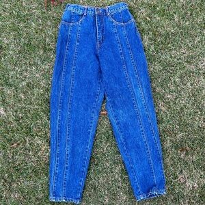 Vintage 90s Gitano bright blue mom jeans